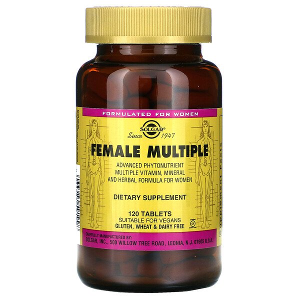 Solgar, Female Multiple, 120 Tablets 1 Solgar, Female Multiple, 120 Tablets
