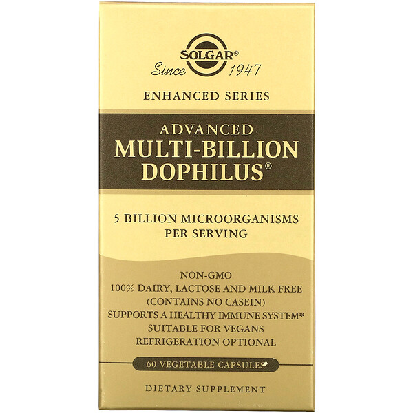 Solgar, Advanced Multi-Billion Dophilus, 60 Vegetable Capsules 1 Solgar, Advanced Multi-Billion Dophilus, 60 Vegetable Capsules