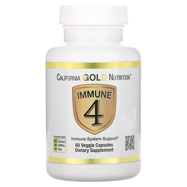 California Gold Nutrition, Immune 4, 60 Veggie Capsules 1 California Gold Nutrition, Immune 4, 60 Veggie Capsules