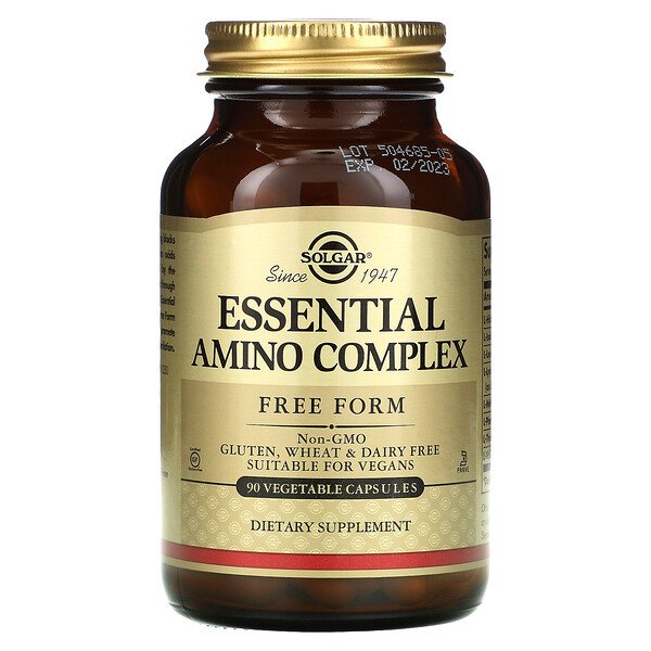 Solgar, Essential Amino Complex, 90 Vegetable Capsules 1 Solgar, Essential Amino Complex, 90 Vegetable Capsules