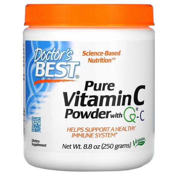 Doctor's Best, Pure Vitamin C Powder with Q-C, 8 Doctor's Best, Pure Vitamin C Powder with Q-C, 8.8 oz (250 g)