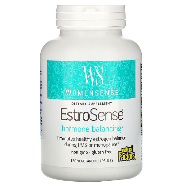 Natural Factors, WomenSense, EstroSense, Hormone Balancing, 120 Vegetarian Capsules 1 Natural Factors, WomenSense, EstroSense, Hormone Balancing, 120 Vegetarian Capsules