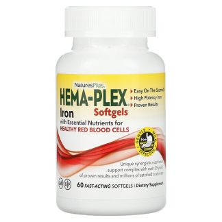 NaturesPlus, Hema-Plex, 60 Fast-Acting Softgels
