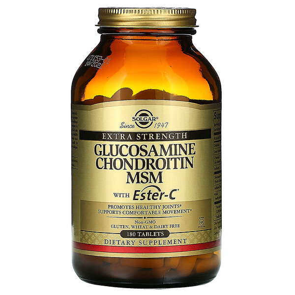 Solgar, Glucosamine Chondroitin MSM with EsterC, 180 TabletsSingapore