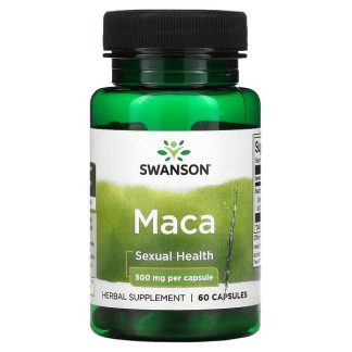 Swanson, Maca, 500 mg, 60 Capsules