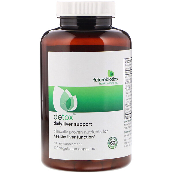 FutureBiotics, Detox, Daily Liver Support, 120 Vegetarian Capsules 1 FutureBiotics, Detox, Daily Liver Support, 120 Vegetarian Capsules