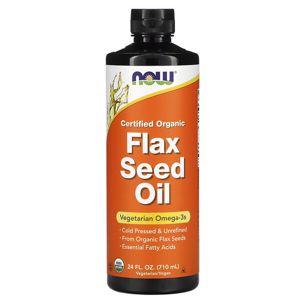 NOW Foods, Certified Organic Flax Seed Oil, 24 fl oz (710 ml) 1 NOW Foods, Certified Organic Flax Seed Oil, 24 fl oz (710 ml)