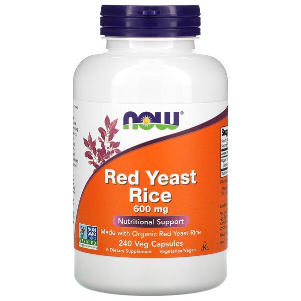 NOW Foods, Red Yeast Rice, 600 mg, 240 Veg Capsules 1 NOW Foods, Red Yeast Rice, 600 mg, 240 Veg Capsules