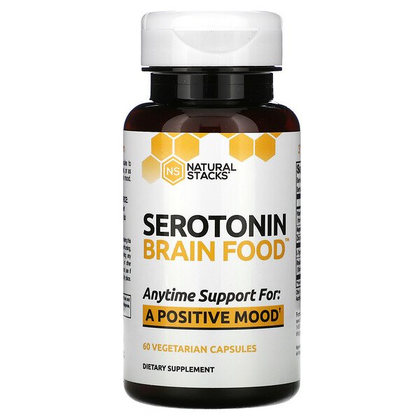 Natural Stacks, Serotonin Brain Food, 60 Vegetarian Capsules 1 Natural Stacks, Serotonin Brain Food, 60 Vegetarian Capsules