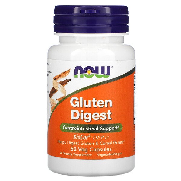 NOW Foods, Gluten Digest, 60 Veg Capsules 1 NOW Foods, Gluten Digest, 60 Veg Capsules