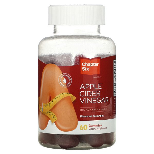 Chapter Six, Apple Cider Vinegar, 60 Gummies 1 Chapter Six, Apple Cider Vinegar, 60 Gummies