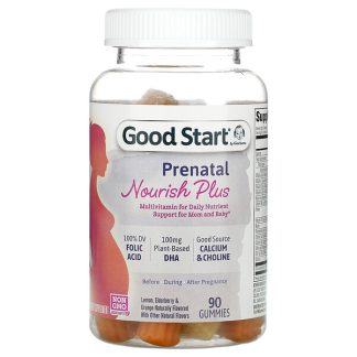 Gerber, Good Start, Prenatal Nourish Plus Multivitamin, Lemon, Elderberry & Orange Naturally Flavored, 90 Gummies