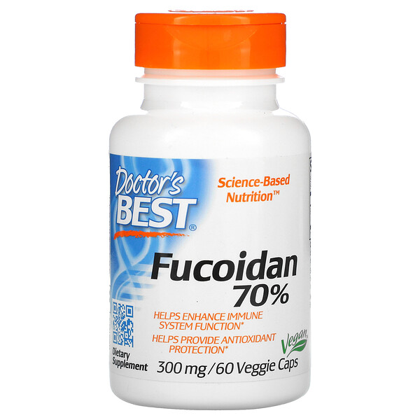 Doctor's Best, Fucoidan 70%, 60 Veggie Caps 1 Doctor's Best, Fucoidan 70%, 60 Veggie Caps