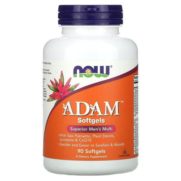 NOW Foods, ADAM, Superior Men's Multi, 90 Softgels 1 NOW Foods, ADAM, Superior Men's Multi, 90 Softgels
