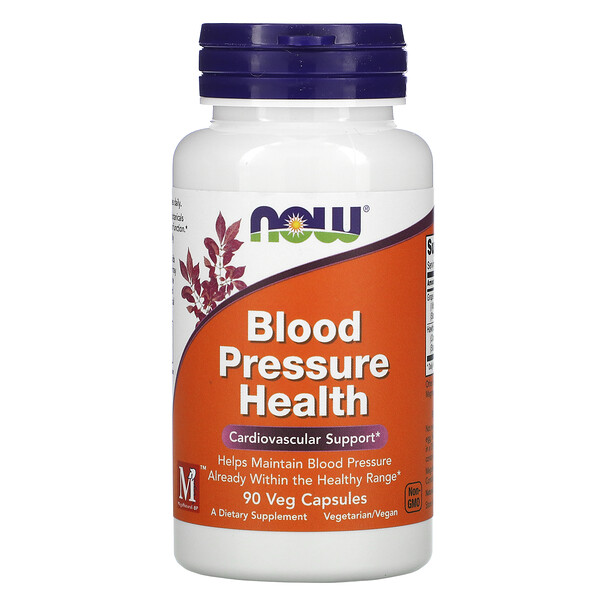 NOW Foods, Blood Pressure Health, 90 Veg Capsules 1 NOW Foods, Blood Pressure Health, 90 Veg Capsules