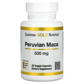 California Gold Nutrition, Peruvian Maca, 500 mg, 90 Veggie Capsules