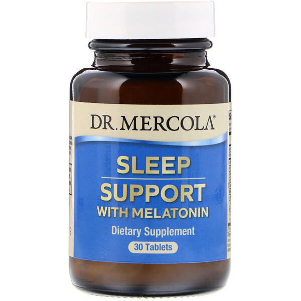 Dr Dr. Mercola, Sleep Support with Melatonin, 30 Tablets