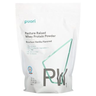 Puori, PW1, Pasture Raised Whey Protein Powder, Bourbon Vanilla, 1.98 lb (900 g)