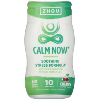 Zhou Nutrition, Calm Now, Nutrient-Infused Water Enhancer, Cherry, 1.69 fl oz (50 ml)