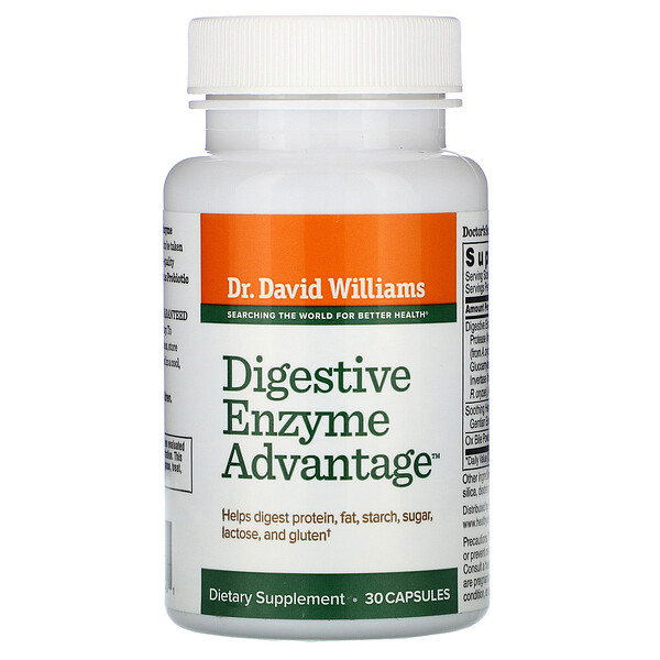 Williams Nutrition, Digestive Enzyme Advantage, 30 Capsules 1 Williams Nutrition, Digestive Enzyme Advantage, 30 Capsules