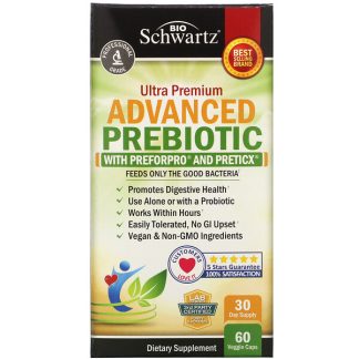 BioSchwartz, Prebiotic, 60 Veggie Capsules