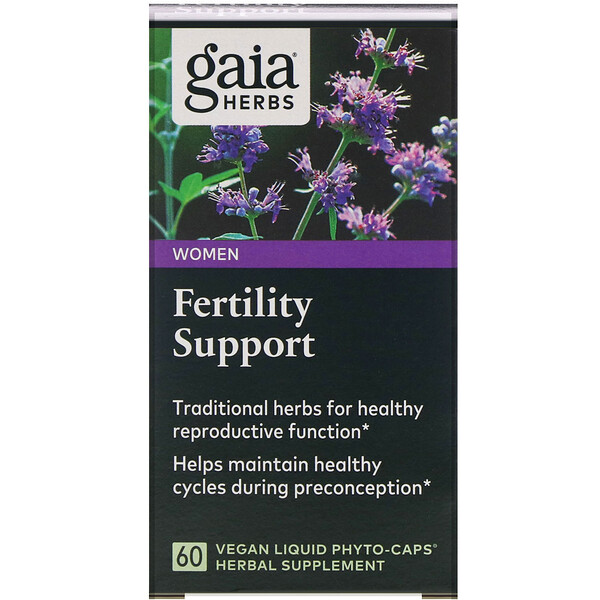 Gaia Herbs, Fertility Support for Women, 60 Vegan Liquid Phyto-Caps 1 Gaia Herbs, Fertility Support for Women, 60 Vegan Liquid Phyto-Caps