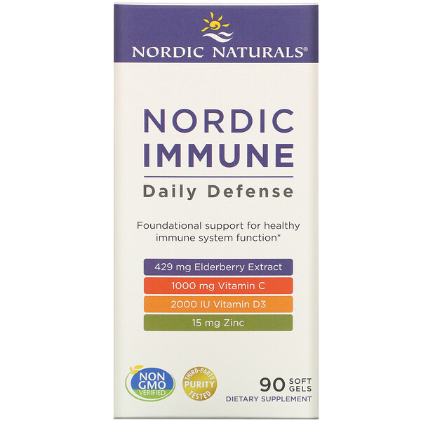 Nordic Naturals, Nordic Immune Daily Defense, 90 Soft Gels 1 Nordic Naturals, Nordic Immune Daily Defense, 90 Soft Gels