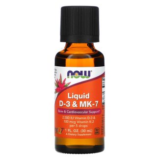 NOW Foods, Liquid D-3 & MK-7, 1 fl oz (30 ml)
