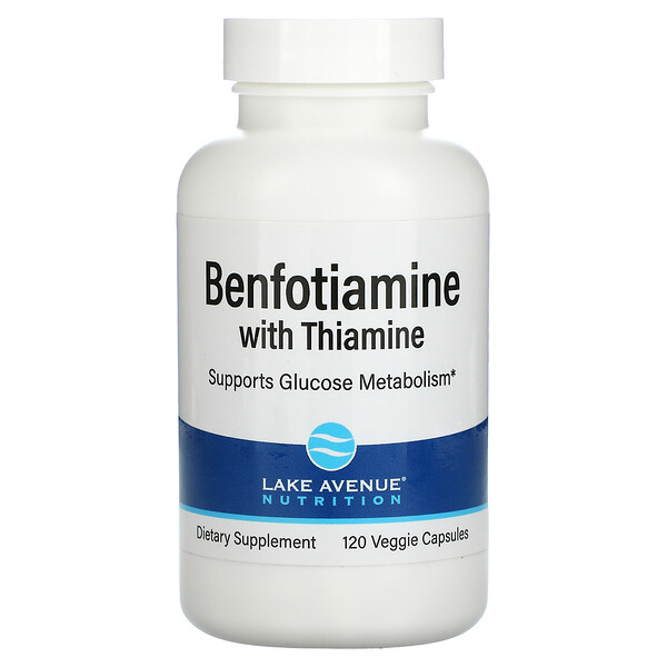 Lake Avenue Nutrition, Benfotiamine with Thiamine, 250 mg, 120 Veggie Capsules 1 Lake Avenue Nutrition, Benfotiamine with Thiamine, 250 mg, 120 Veggie Capsules