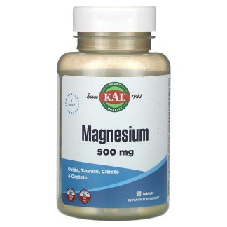KAL, Magnesium, 500 mg, 60 Tablets