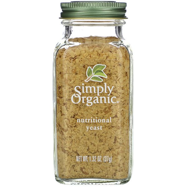 Simply Organic, Organic, Nutritional Yeast, 1 Simply Organic, Organic, Nutritional Yeast, 1.32 oz (37 g)