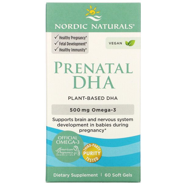 Nordic Naturals, Prenatal DHA, 250 mg, 60 Soft Gels 1 Nordic Naturals, Prenatal DHA, 250 mg, 60 Soft Gels