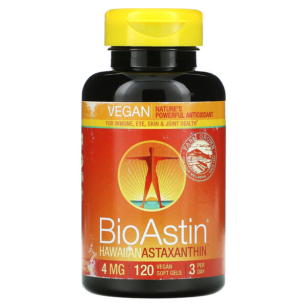 Nutrex Hawaii, BioAstin, 4 mg, 120 Vegan Soft Gels 1 Nutrex Hawaii, BioAstin, 4 mg, 120 Vegan Soft Gels