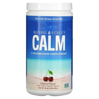 Natural Vitality, Natural Vitality Calm, The Anti-Stress Drink Mix, Cherry , 16 oz (453 g)