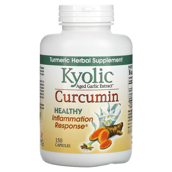 Kyolic, Aged Garlic Extract, Curcumin, 150 Capsules 1 Kyolic, Aged Garlic Extract, Curcumin, 150 Capsules