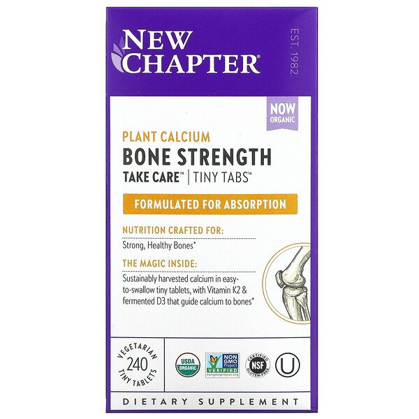 New Chapter, Plant Calcium, Bone Strength, Take Care, 240 Vegetarian Tiny Tablets 1 New Chapter, Plant Calcium, Bone Strength, Take Care, 240 Vegetarian Tiny Tablets