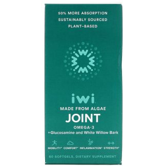 iWi, Joint, Omega-3 + Glucosamine and White Willow Bark, 60 Softgels