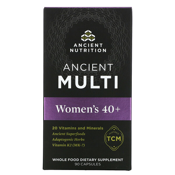 Dr Dr. Axe / Ancient Nutrition, Ancient Multi, Women's 40+, 90 Capsules