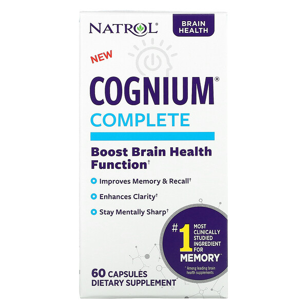 Natrol, Cognium Complete, 60 Capsules 1 Natrol, Cognium Complete, 60 Capsules