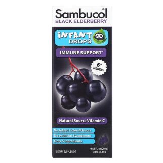 Sambucol, Black Elderberry, Infant Drops, 6+ Months, 0.68 fl oz ( 20 ml)