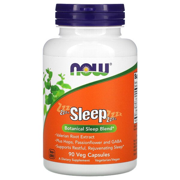 NOW Foods, Sleep, Botanical Sleep Blend, 90 Veg Capsules 1 NOW Foods, Sleep, Botanical Sleep Blend, 90 Veg Capsules