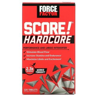 Force Factor, SCORE! Hardcore, Performance and Libido Intensifier, 120 Tablets