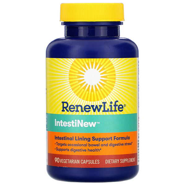 Renew Life, IntestiNew, 90 Vegetarian Capsules 1 Renew Life, IntestiNew, 90 Vegetarian Capsules