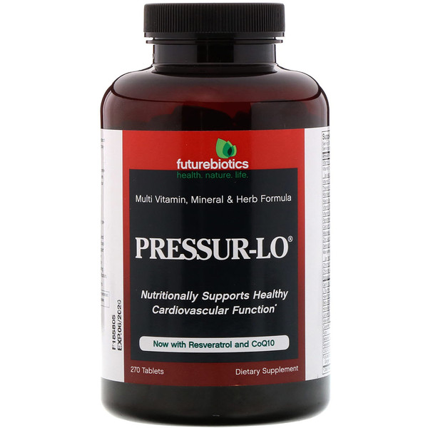 FutureBiotics, Pressur-Lo, Multi Vitamin, Mineral & Herb Formula, 270 Tablets 1 FutureBiotics, Pressur-Lo, Multi Vitamin, Mineral & Herb Formula, 270 Tablets