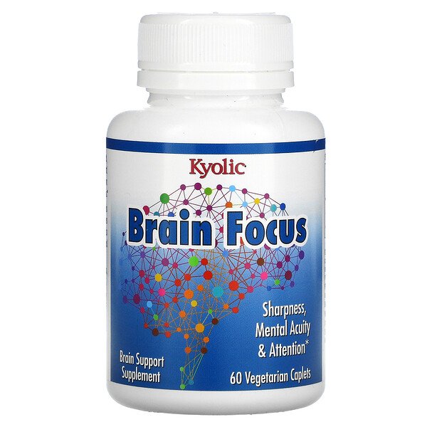 Kyolic, Brain Focus, 60 Vegetarian Caplets 1 Kyolic, Brain Focus, 60 Vegetarian Caplets