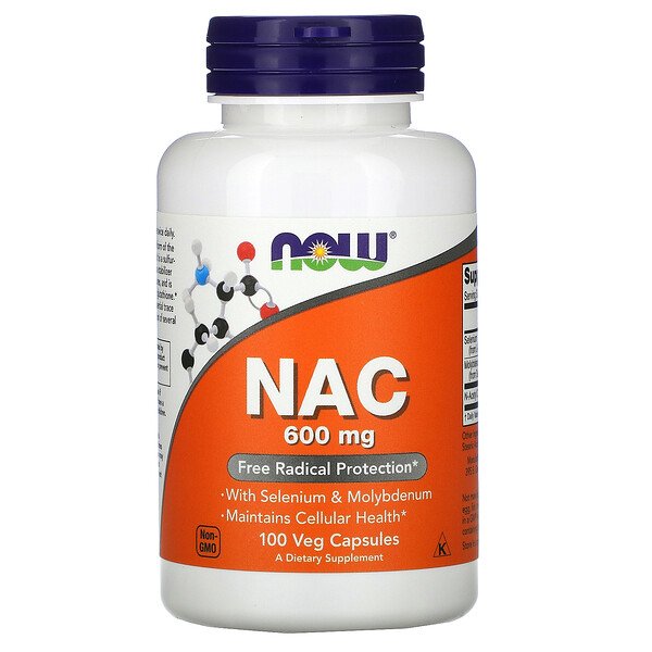 NOW Foods, NAC, 600 mg, 100 Veg Capsules 1 NOW Foods, NAC, 600 mg, 100 Veg Capsules