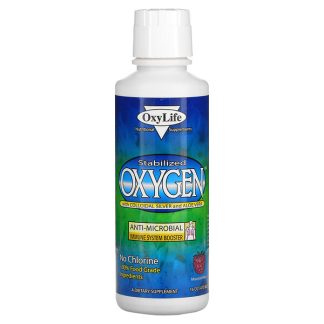 OxyLife, Stabilized Oxygen with Colloidal Silver and Aloe Vera, Mountain Berry, 16 oz (473 ml)