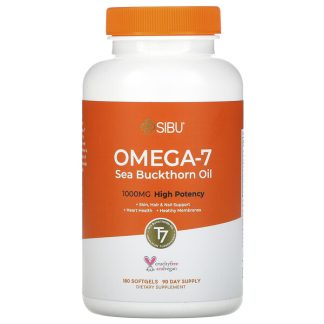 Sibu Beauty, Omega-7, Sea Buckthorn Oil, 1000 mg, 180 Softgels