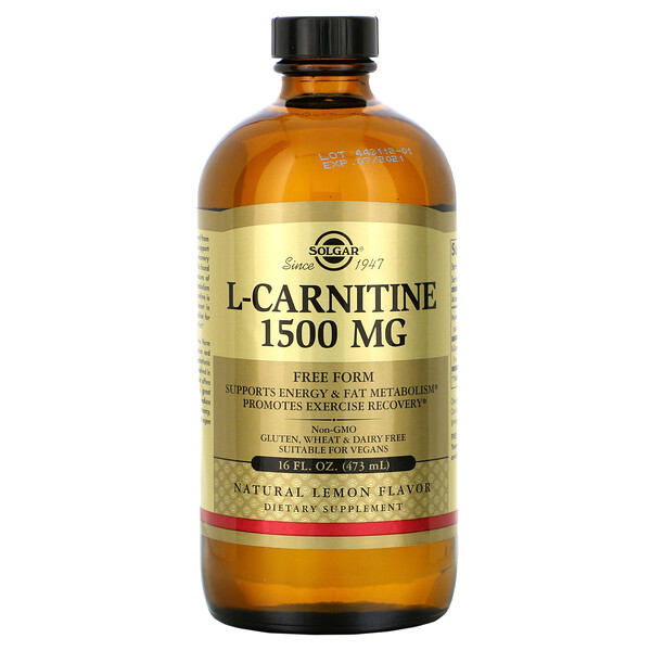 Solgar, L-Carnitine, Natural Lemon, 1,500 mg, 16 fl oz (473 ml) 1 Solgar, L-Carnitine, Natural Lemon, 1,500 mg, 16 fl oz (473 ml)