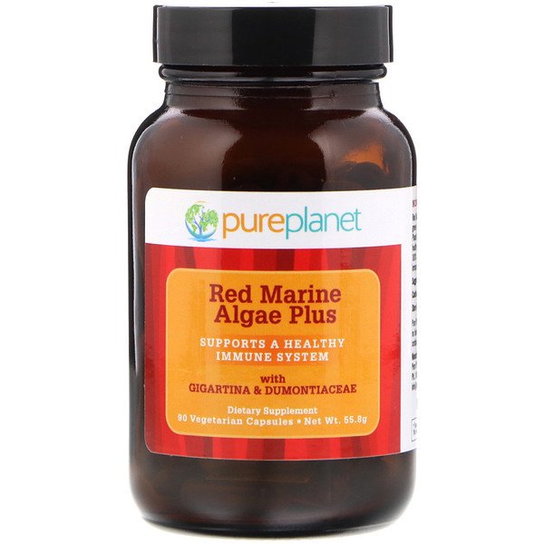 Pure Planet, Red Marine Algae Plus, 90 Vegetarian Capsules 1 Pure Planet, Red Marine Algae Plus, 90 Vegetarian Capsules